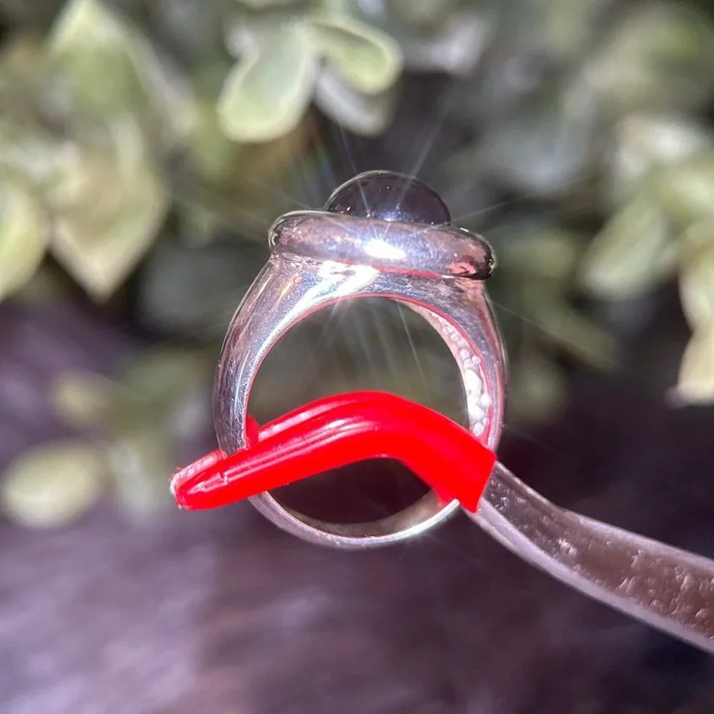 925‎ Silver Cabuchon Onyx Ring